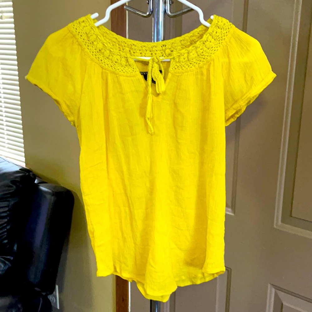 Lucky Brand Yellow Top